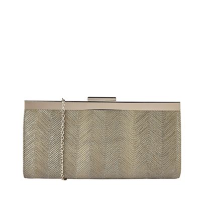 debenhams gold clutch