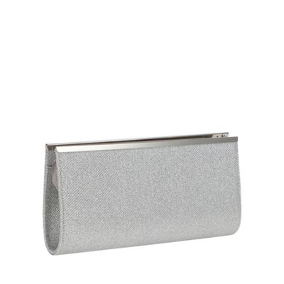 debenhams silver clutch bag