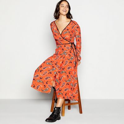 red herring wrap dress