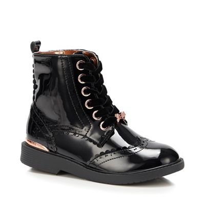 ted baker black brogue boots