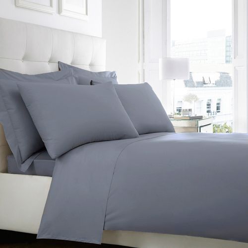 Debenhams Mid Blue 200 Thread Count Egyptian Cotton Duvet Cover