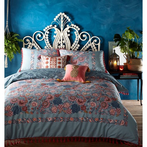 Mw By Matthew Williamson Multicoloured Teal Peacock Bedding Set