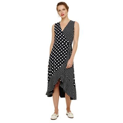 phase eight navy spot dress