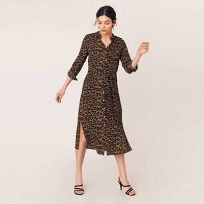 oasis animal shirt dress