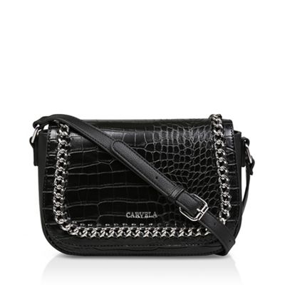 carvela cross body bag black