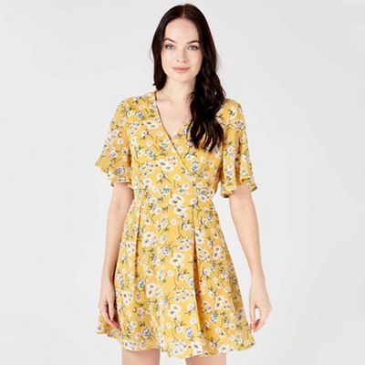 blue vanilla yellow dress