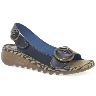 fly london navy sandals