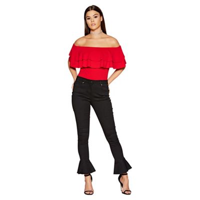 quiz black ripped jeans