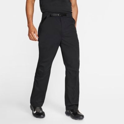 black nike golf trousers