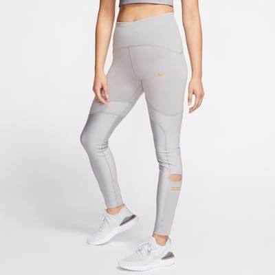 nike run division power speed leggings in grey