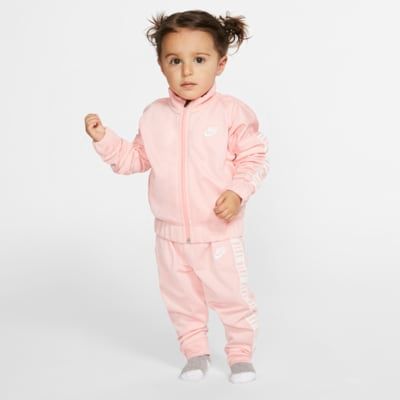 pink nike baby tracksuit