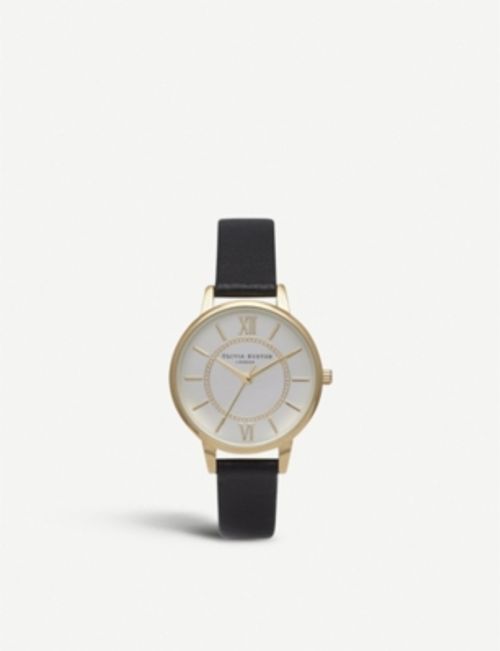Olivia Burton Ob14wd04 Wonderland Gold Plated And Leather Watch Women S Silver Compare Grazia
