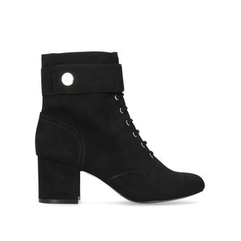 black mid ankle boots