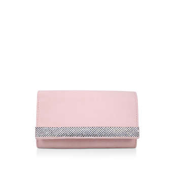 carvela navy clutch bag