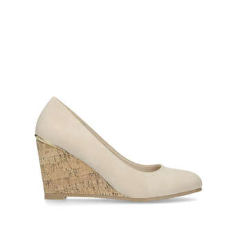 carvela nude wedges