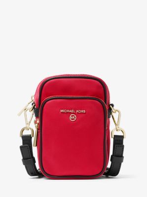 small logo tape camera bag