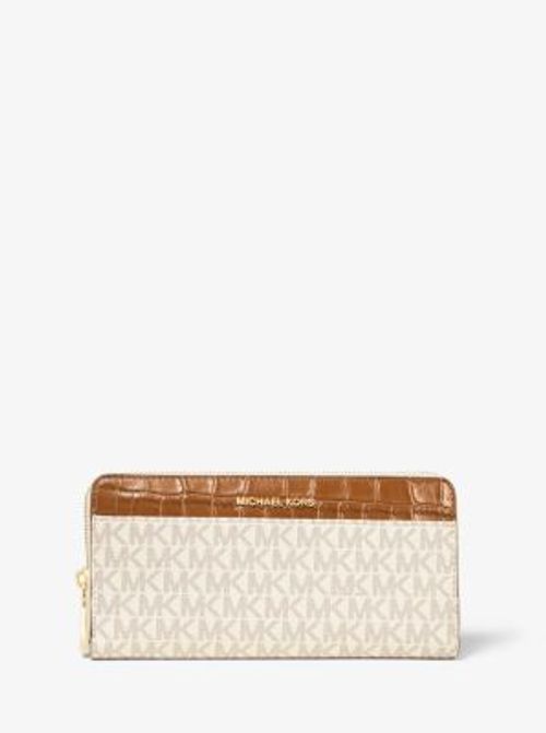 Mk Logo Continental Wallet Vanilla Michael Kors 150 00 Grazia