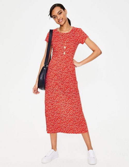 Nicola Jersey Midi Dress Red Women Boden Red Compare Grazia
