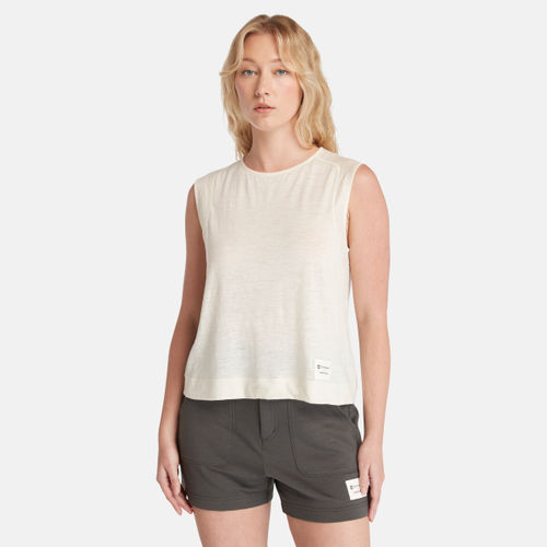 Timberland - Timberland x Icebreaker Merino Sleeveless Top for Women in White, Woman, White, Size: XS