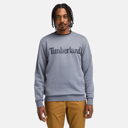 Timberland - Northwood Brush-back Crew Sweatshirt for Men in Grey, Man, Grey, Size: XL