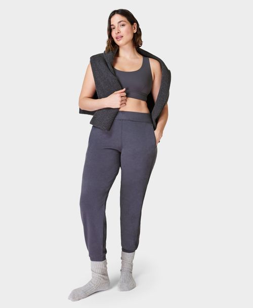 Gary Luxe Fleece Pants - Black, Women's Trousers & Yoga Pants