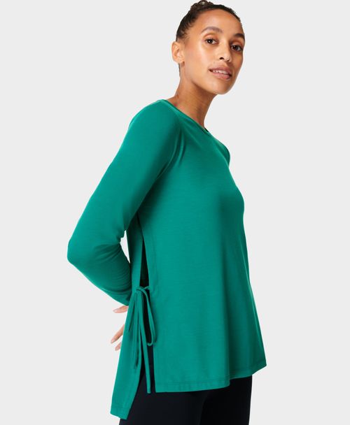 Tie Side Yoga Long Sleeve Top