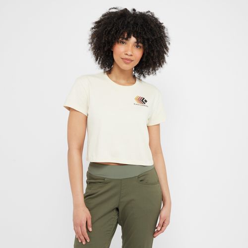 Women's Faded Crop Tee - White