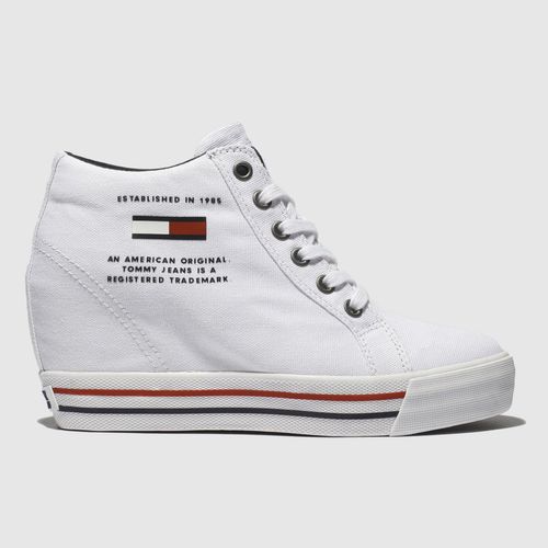Tommy White Wedge Casual Sneaker Trainers | Compare | Cabot Circus