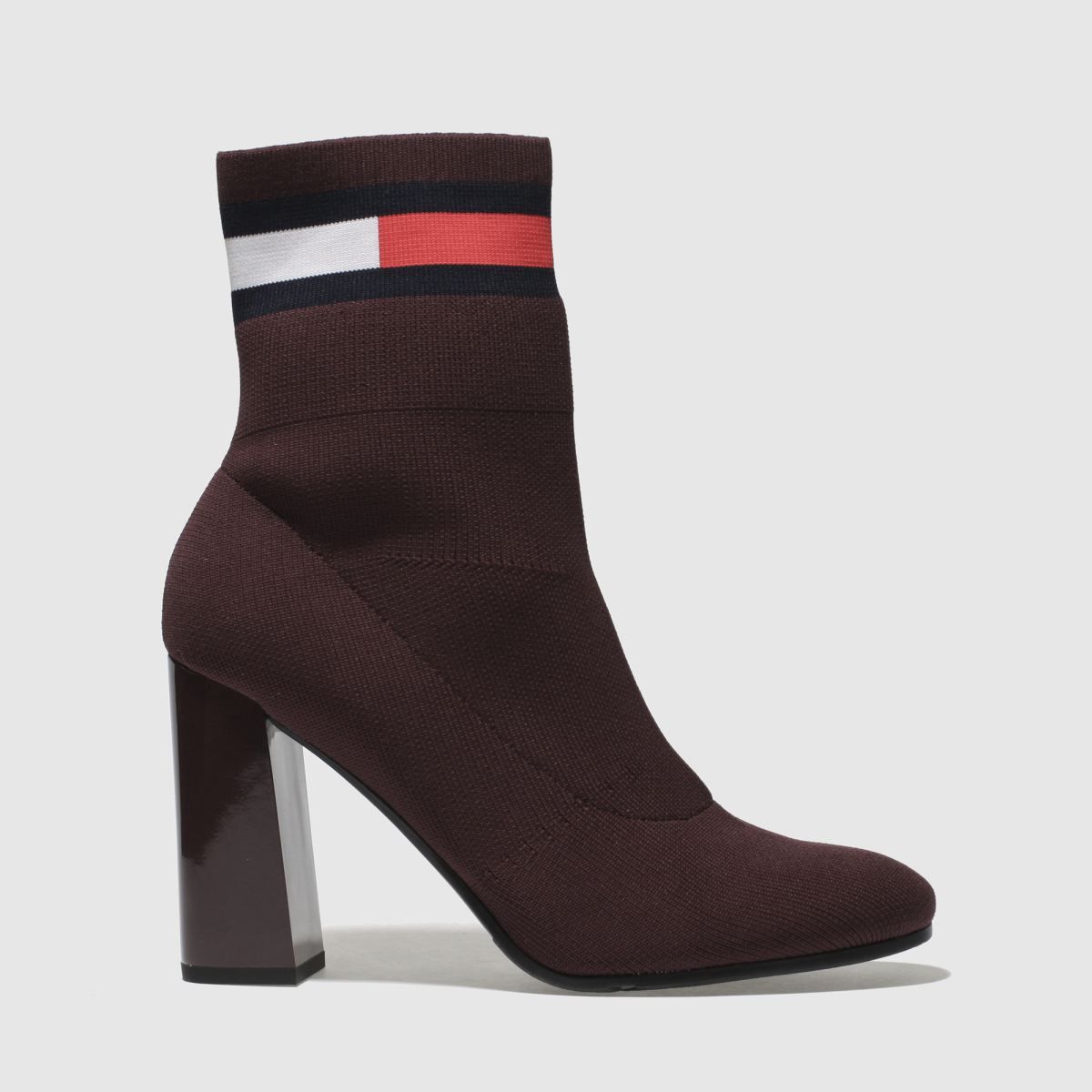 tommy hilfiger burgundy boots