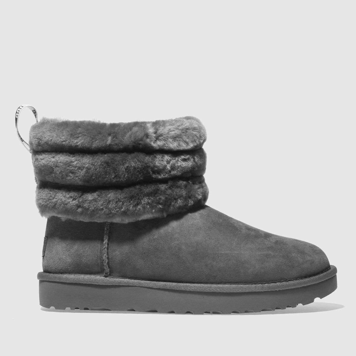 ugg fluff mini quilted grey