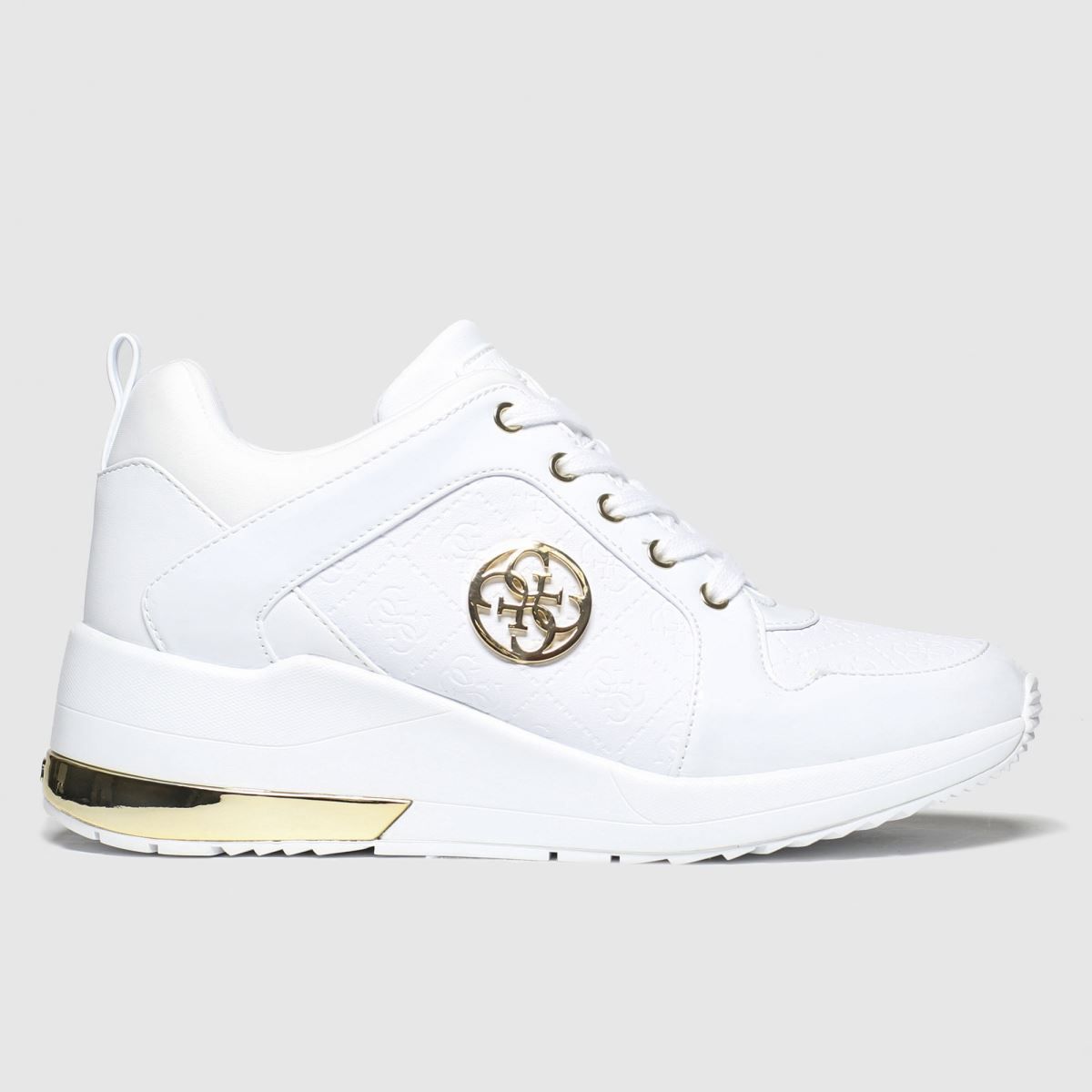 Guess white deals trainers
