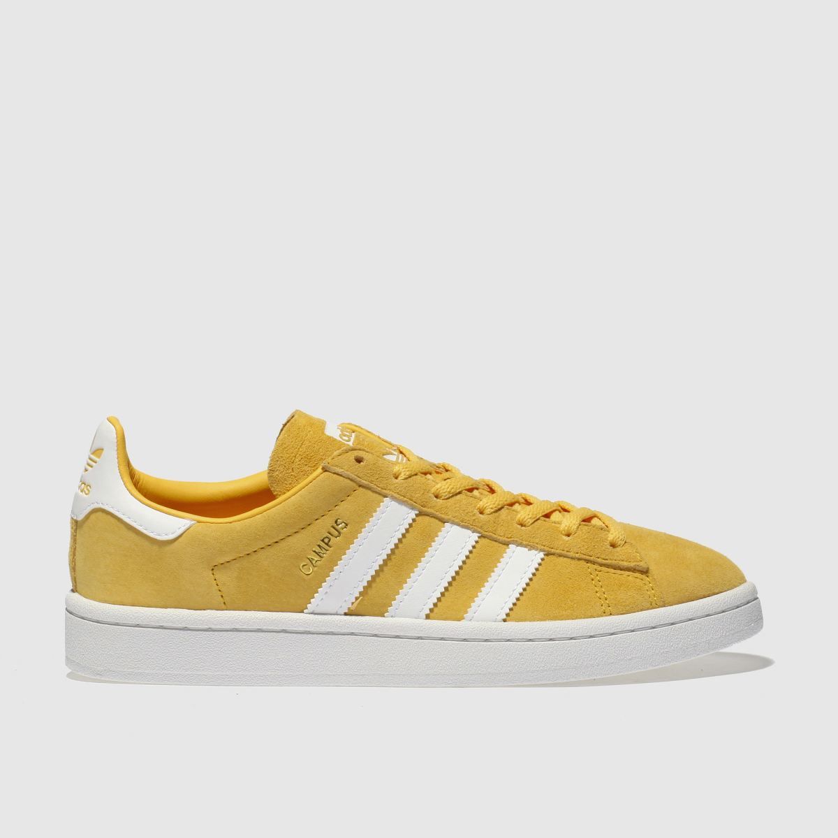 adidas yellow campus trainers