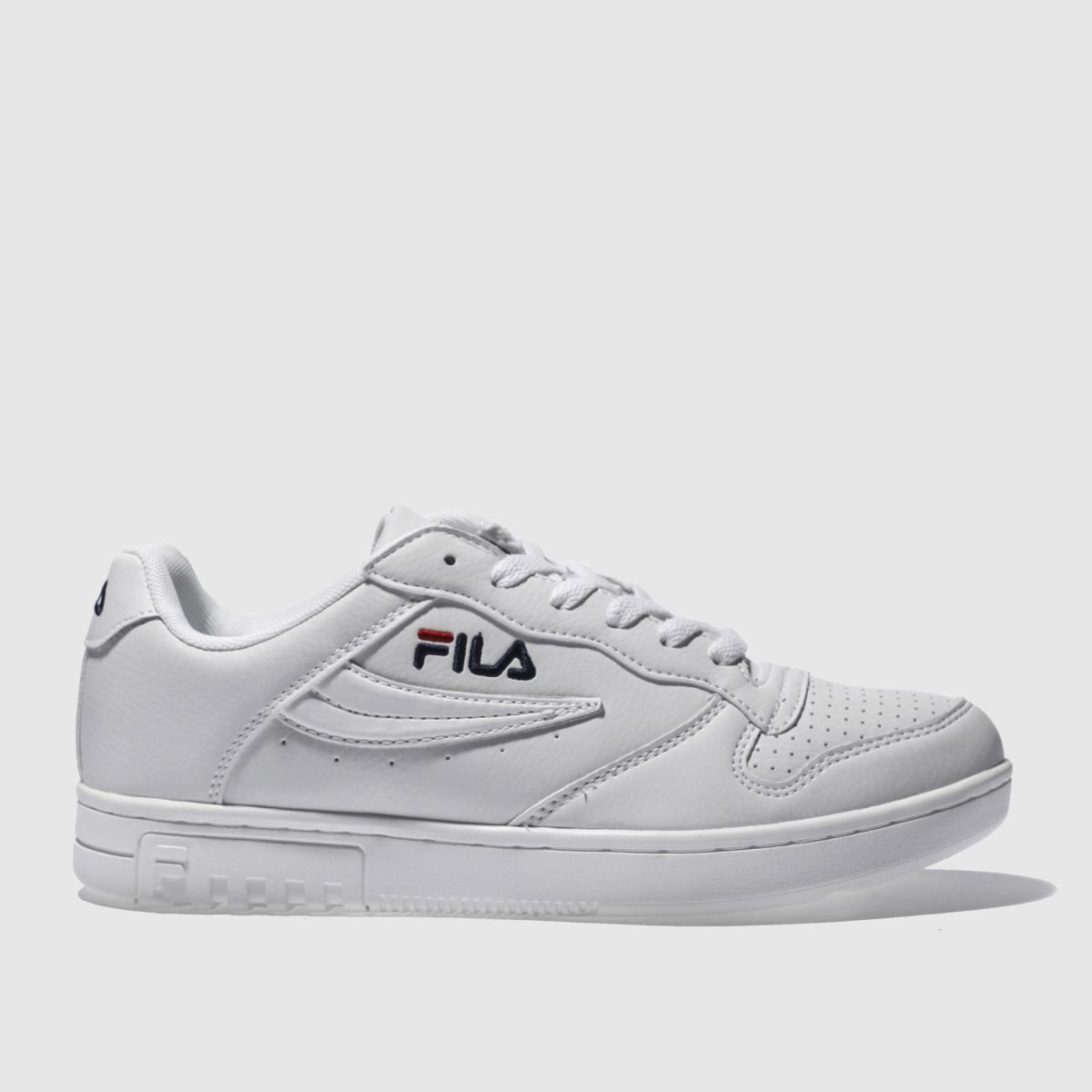 fila white fx100 low trainers