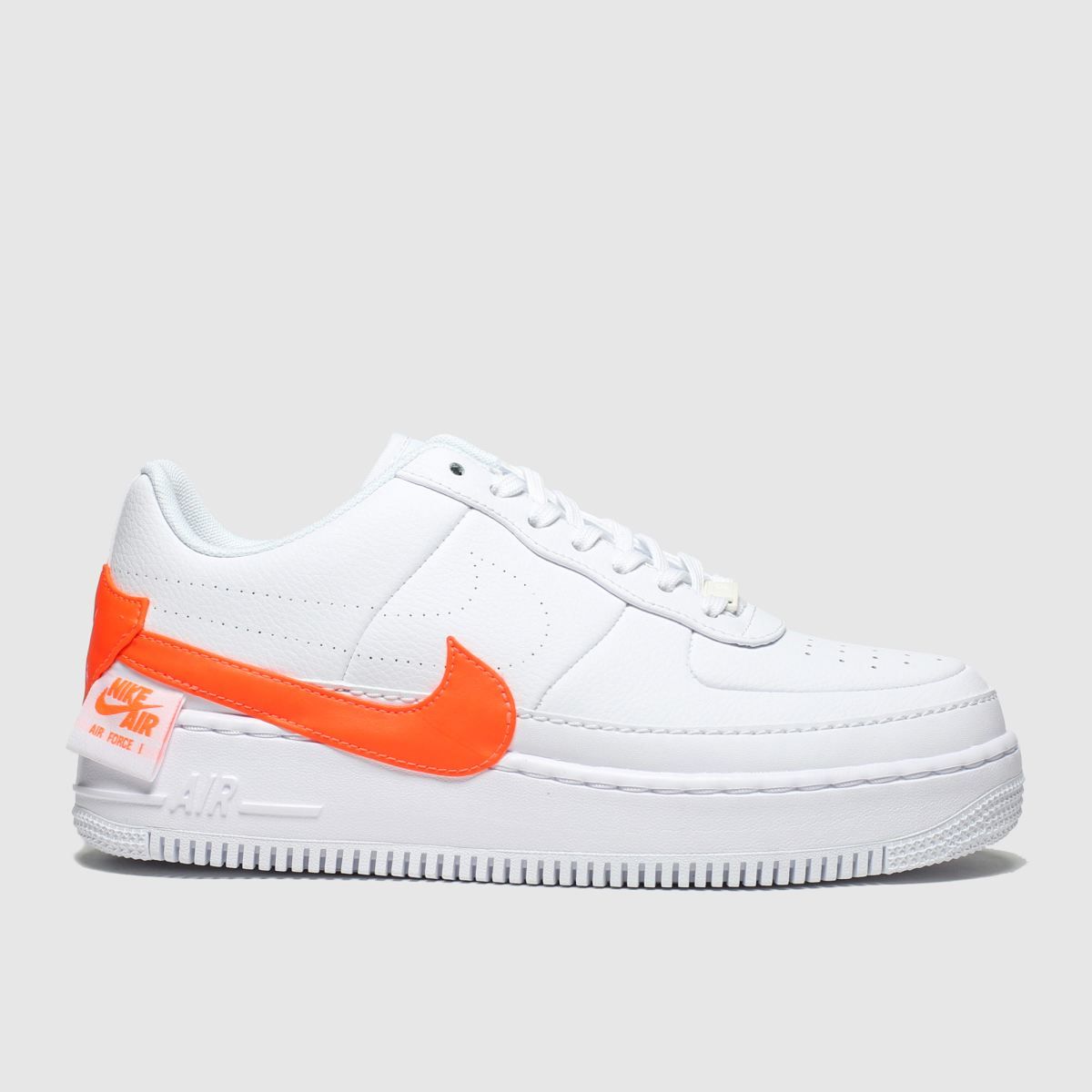 white air force 1 orange tick