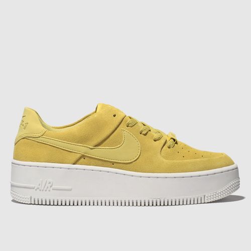 Nike Yellow Air Force 1 Sage Low Sneakers