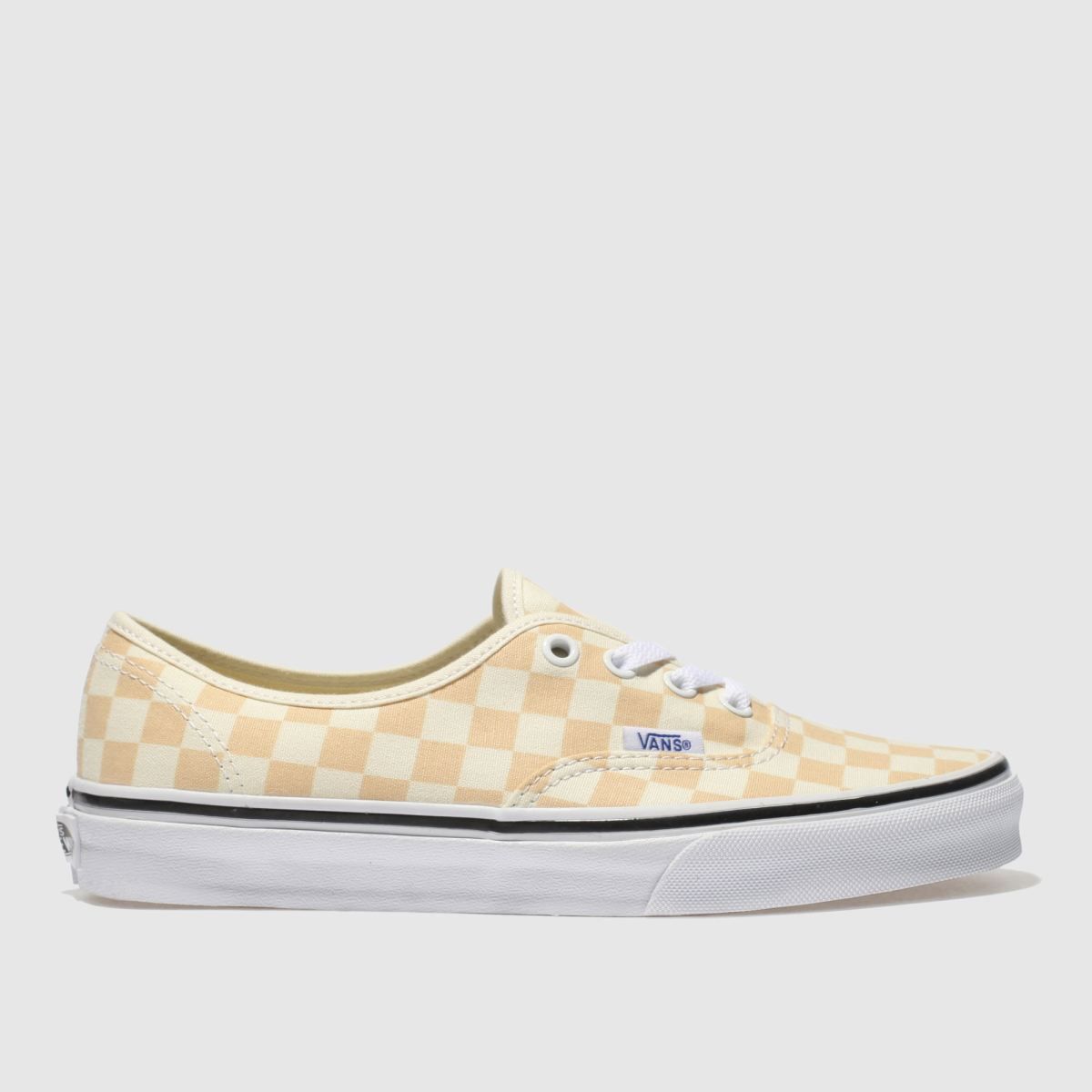 Checkerboard vans store cream