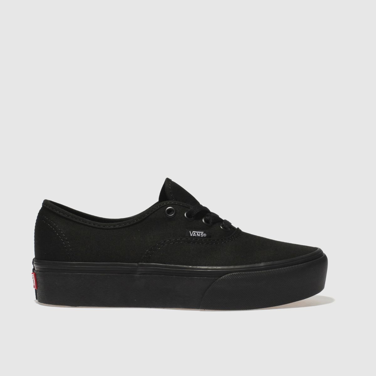 vans black authentic platform 2.0 trainers