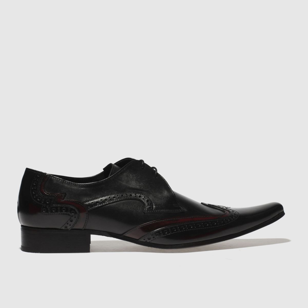 Jeffery West Black Pino Brogue Shoes 