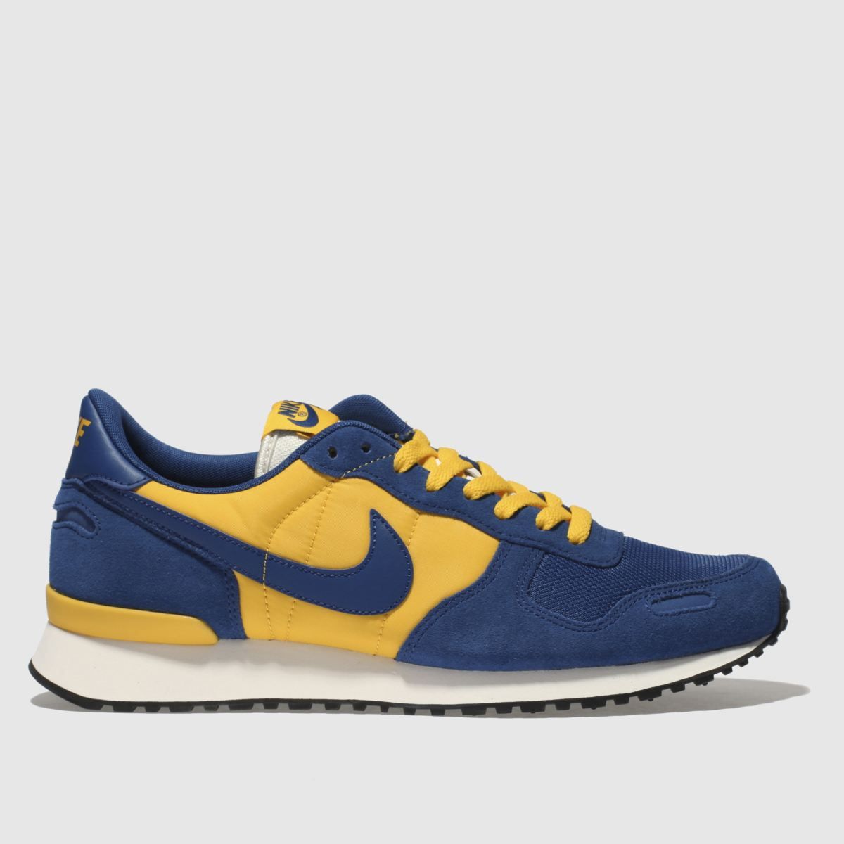 nike trainers blue with yellow tick