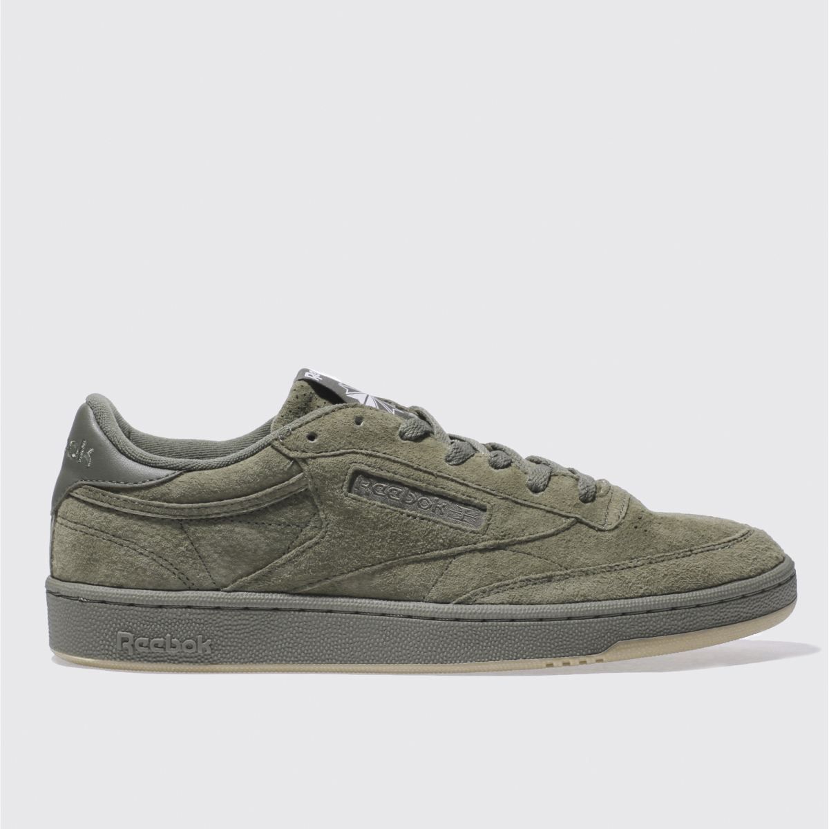 reebok khaki club c c&c trainers