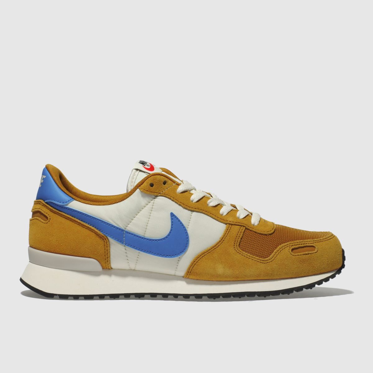 nike tan & blue air vortex trainers