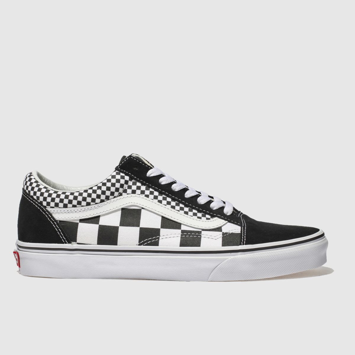 vans old skool mixed check trainer