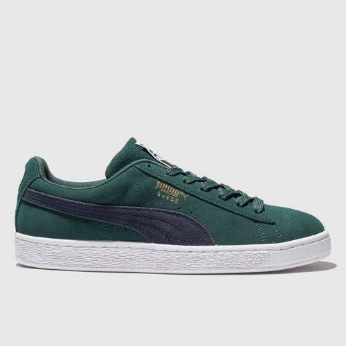 Bewustzijn waar dan ook houder Puma Dark Green Suede Classic Trainers | Compare | Cabot Circus