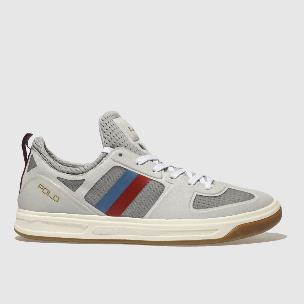 Polo Ralph Lauren Light Grey Court 200 Trainers Compare Brent
