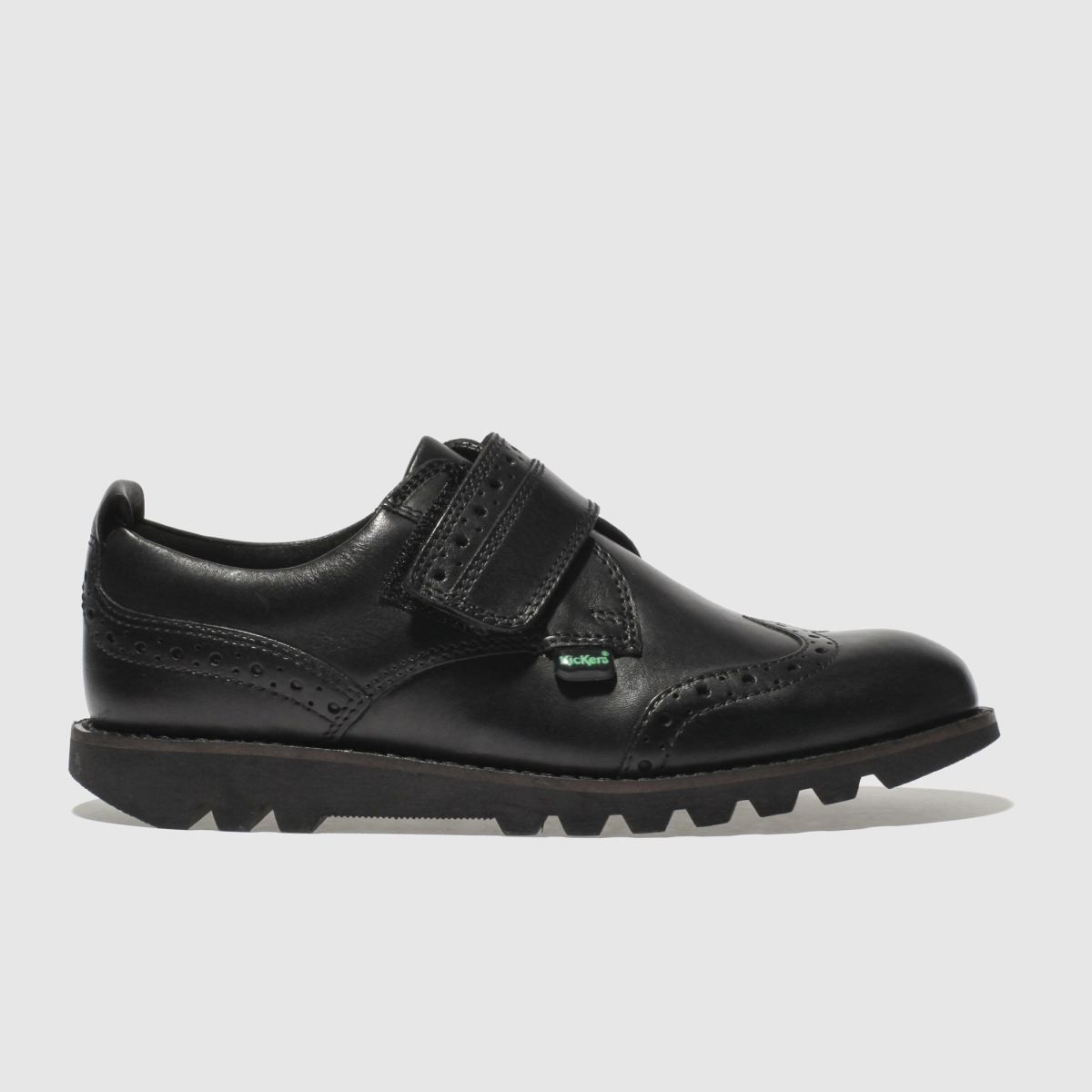 Kickers Black Kymbo Brogue Strap Shoes 