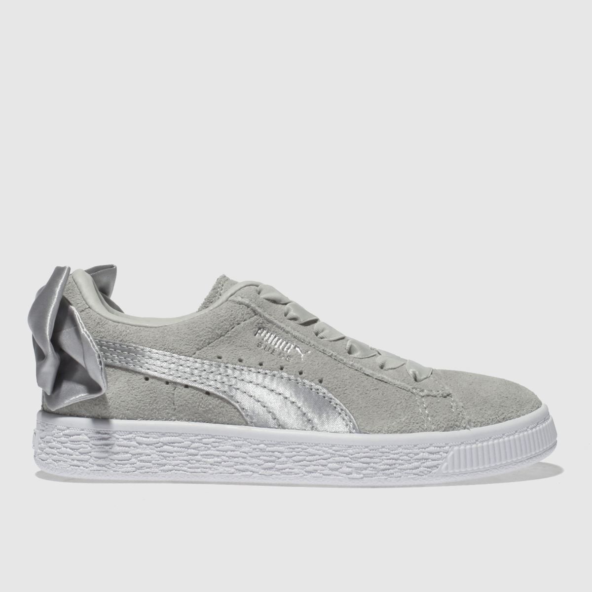 grey puma bow trainers