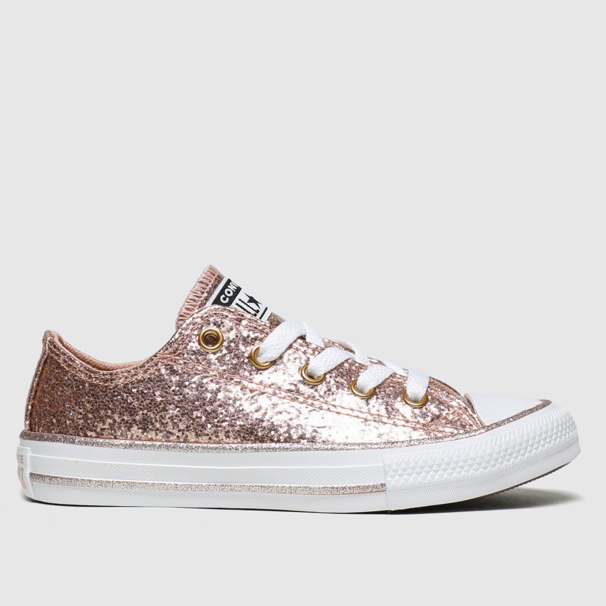 pink all star lo glitter trainers