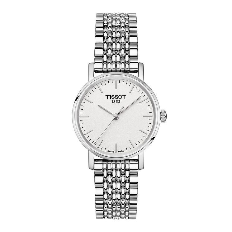Tissot Everytime Ladies' Black Leather 