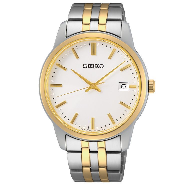 Seiko Solar Men's Two Tone Bracelet 