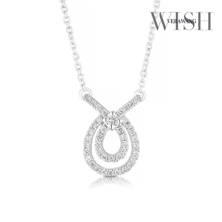 Vera Wang Silver 0.18ct Diamond And 